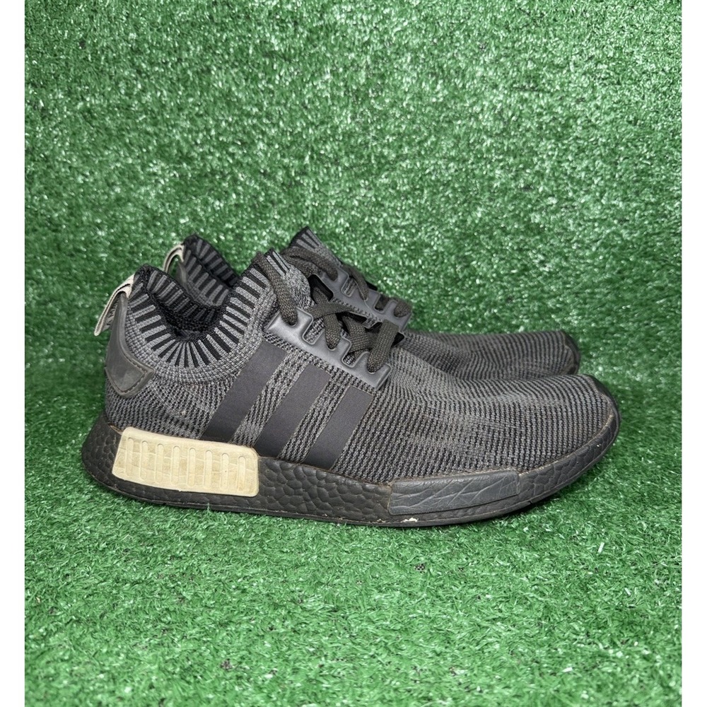 Adidas NMD R1 Primeknit Core Black Grey 2017 Mens Size 11 Sneakers Comfort Shoe